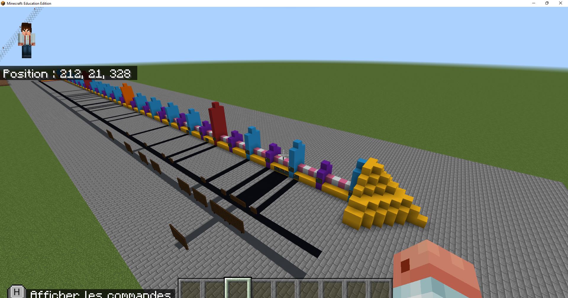 Minecraft : ligne du temps virtuelle