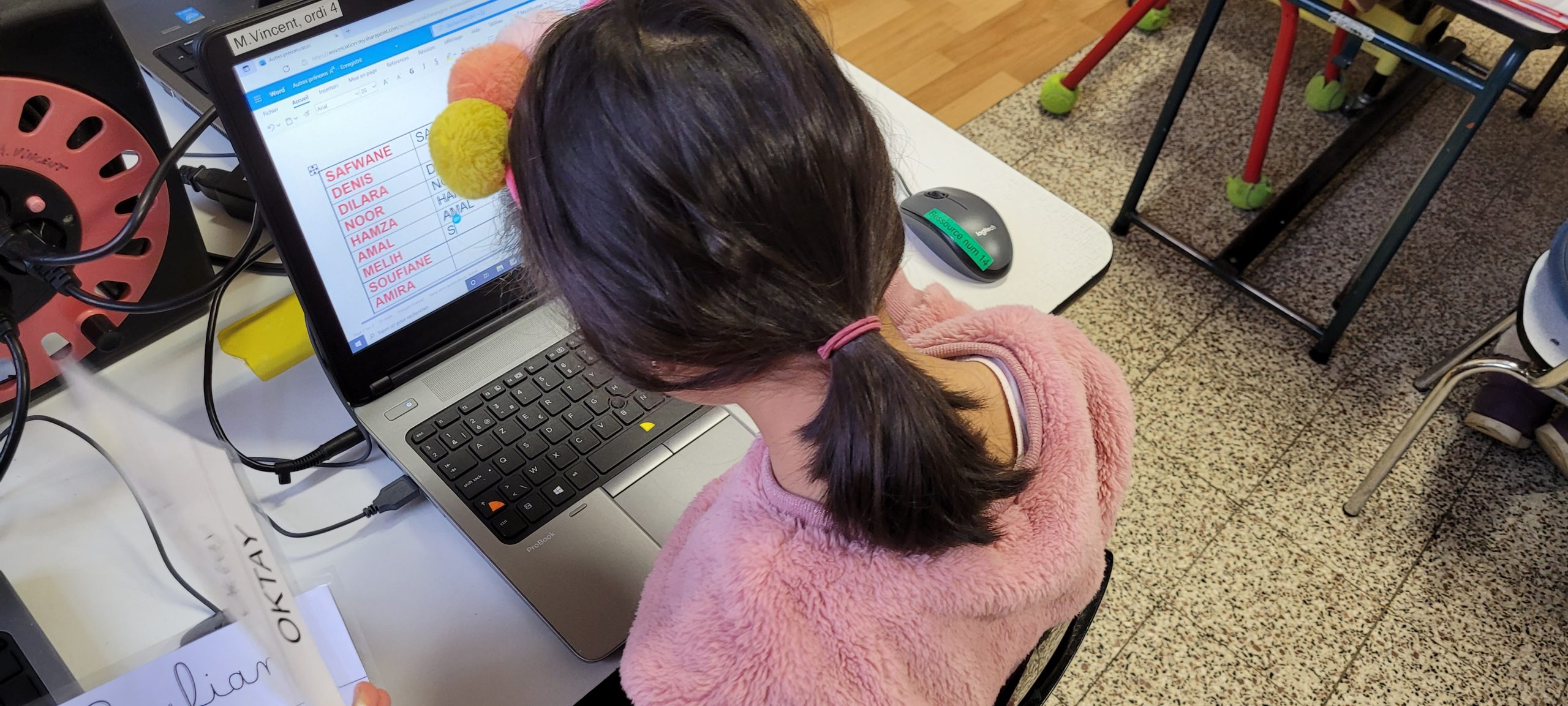 M3 : écrire son prénom