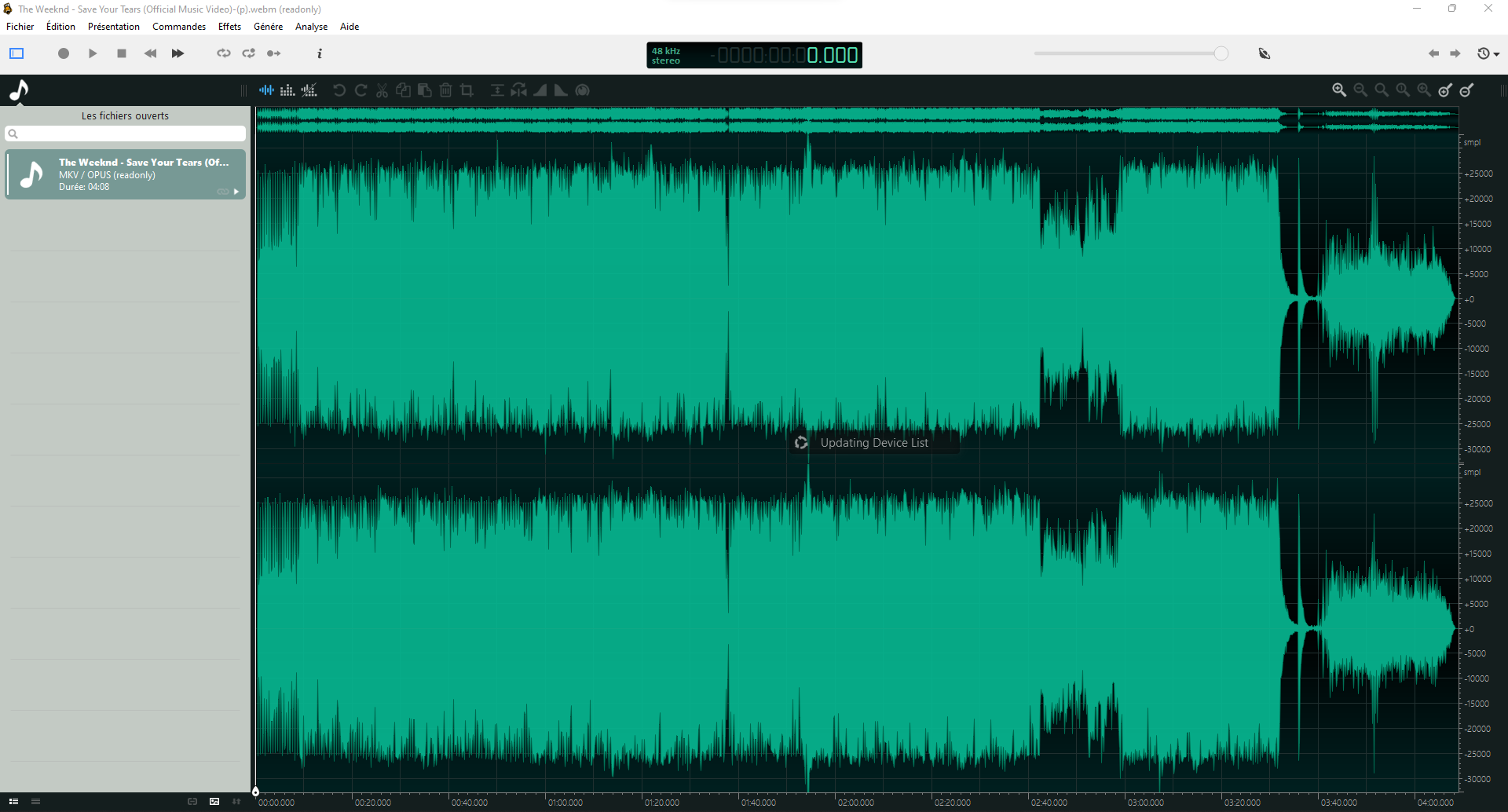 Alternative à Audacity  : Ocenaudio